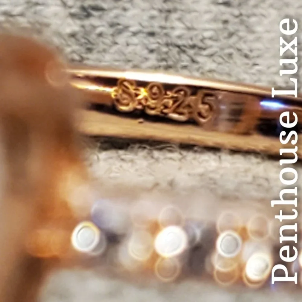 REAL Moonstone White Topaz Ring - Picture 3 of 5